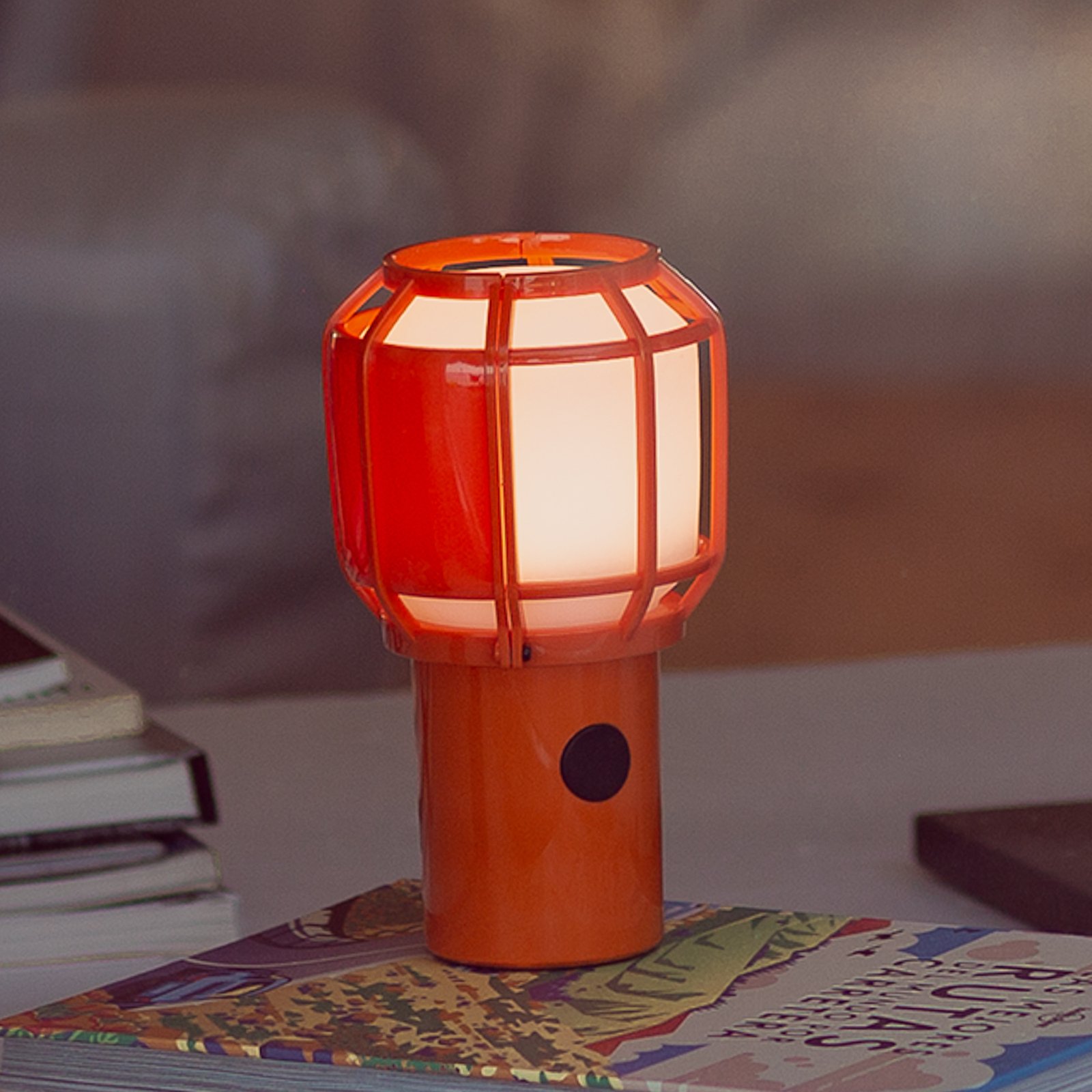 MARSET Chispa LED dvorišna svjetiljka na baterije IP44 narančasta