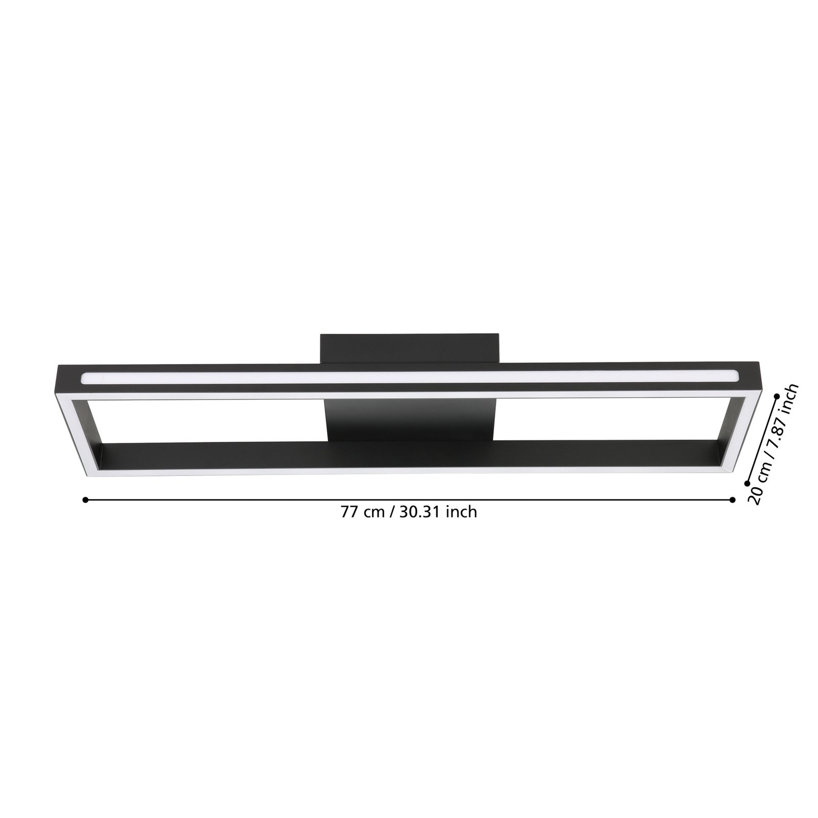 EGLO connect LED-Deckenleuchte Savilanas-Z, CCT, schwarz