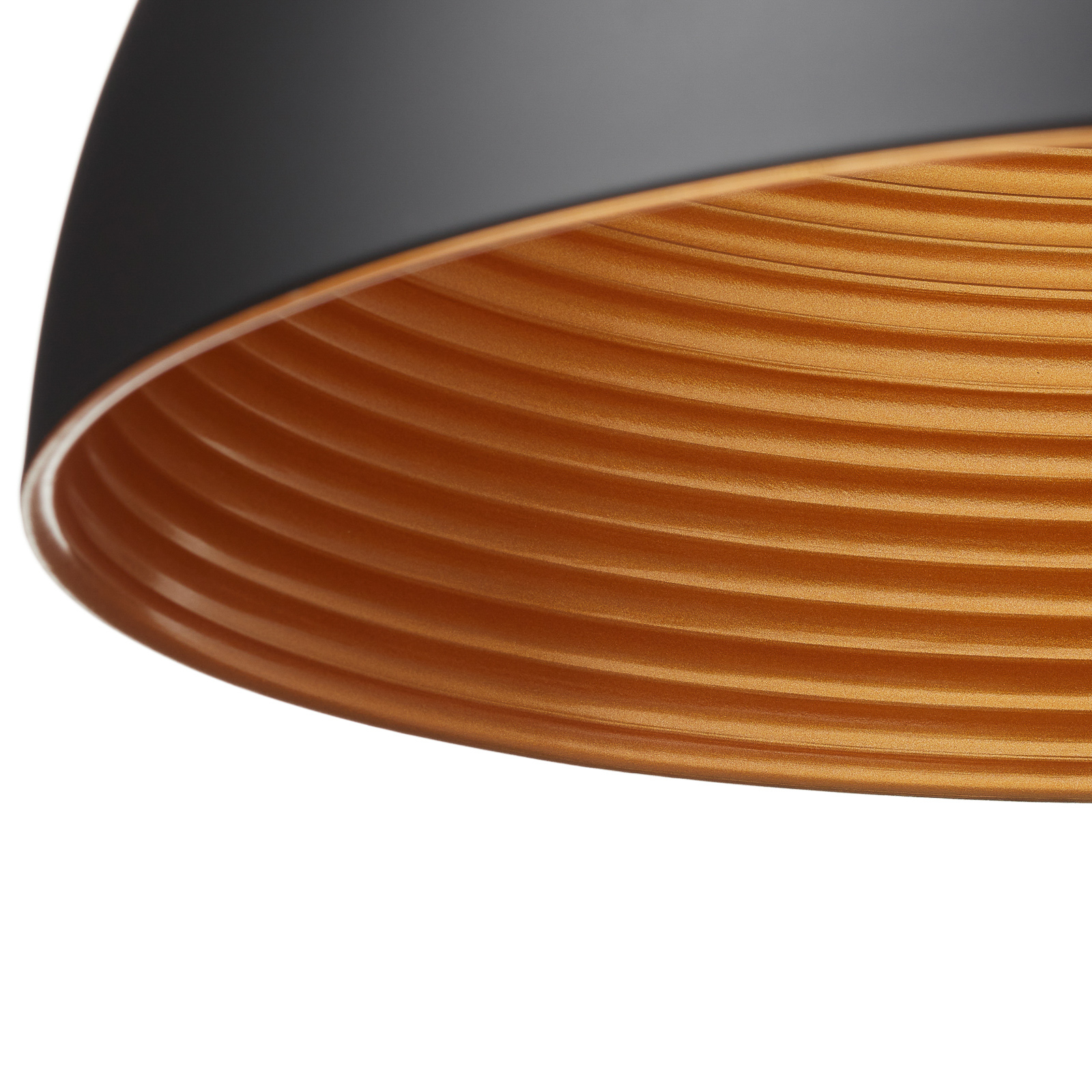 Dingle Two-Tone Hanging Light Black Gold