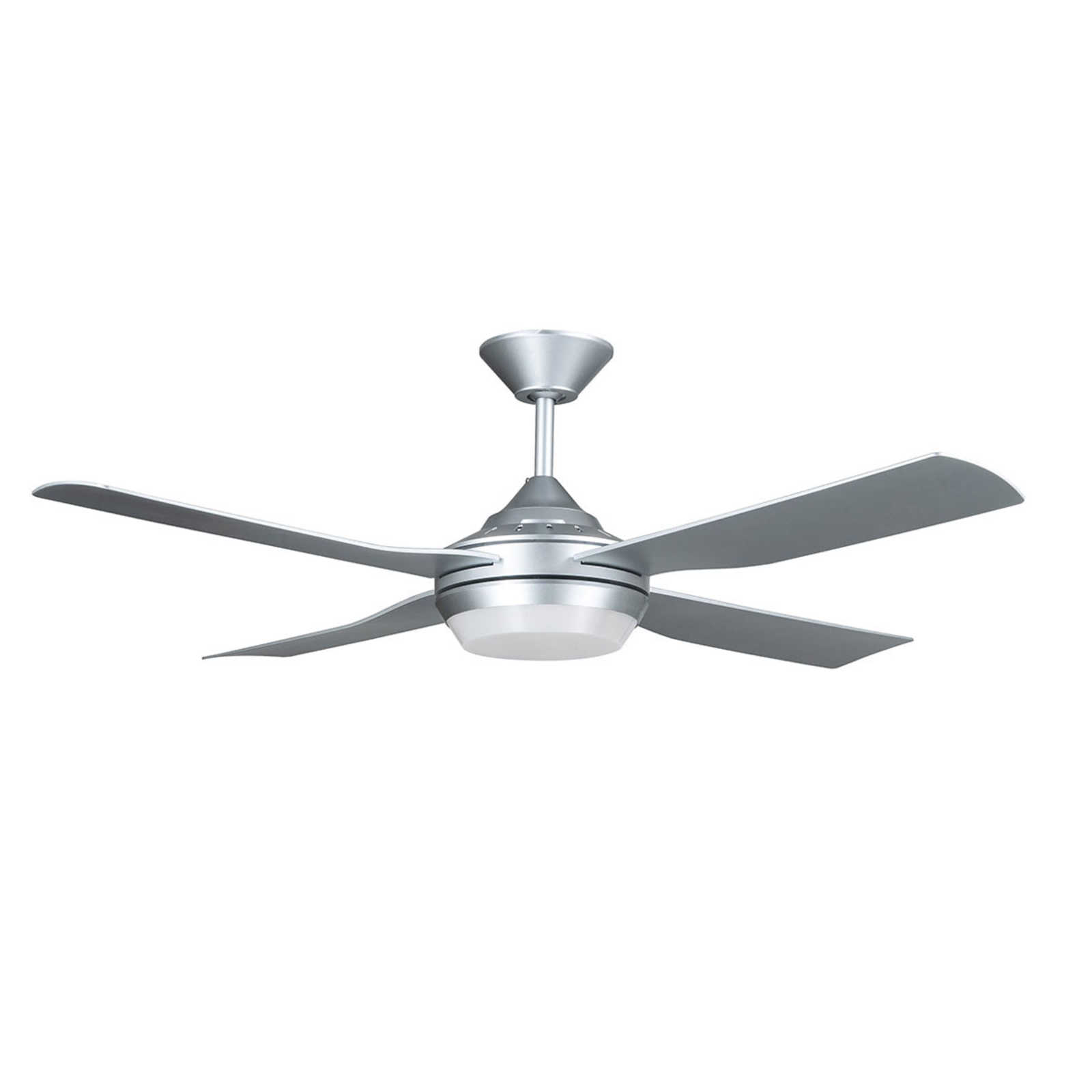 Beacon International Robust Moonah LED ceiling fan silver, for Living / Dining Room, plastic, 18 W, energy efficiency: A+, H: 34.5 cm