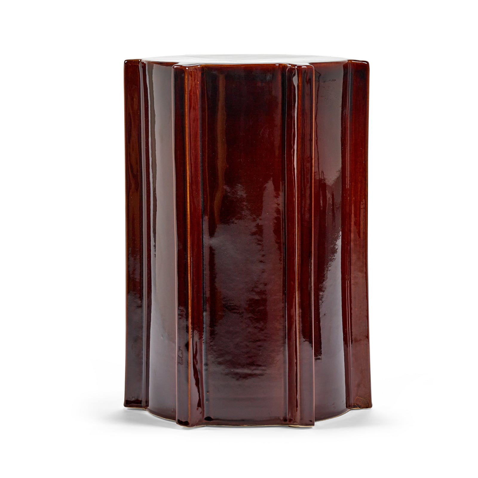 03 DARK BROWN PAWN sidebord, brun, keramik, højde 44,5 cm – Serax