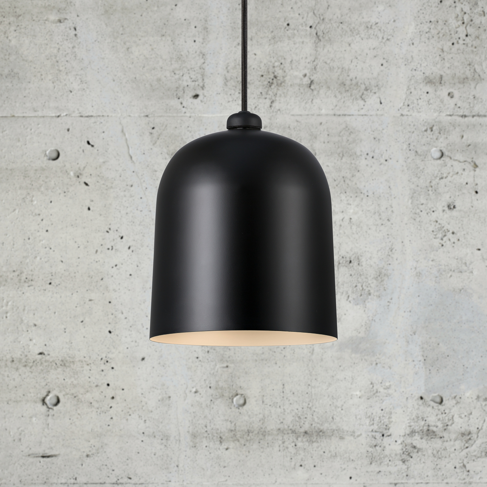 Lámpara colgante Angle E27, negro