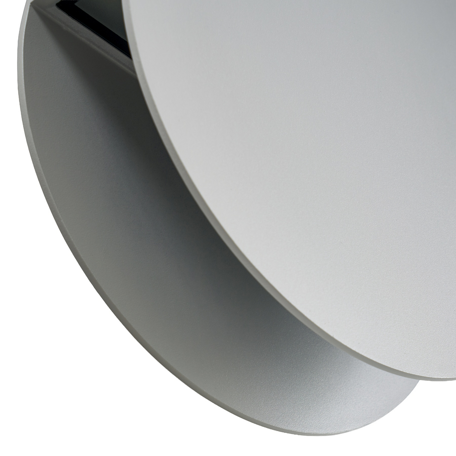 Venkovní nástěnné svítidlo Lucande Advero, světle šedá, s číslem domu, CCT