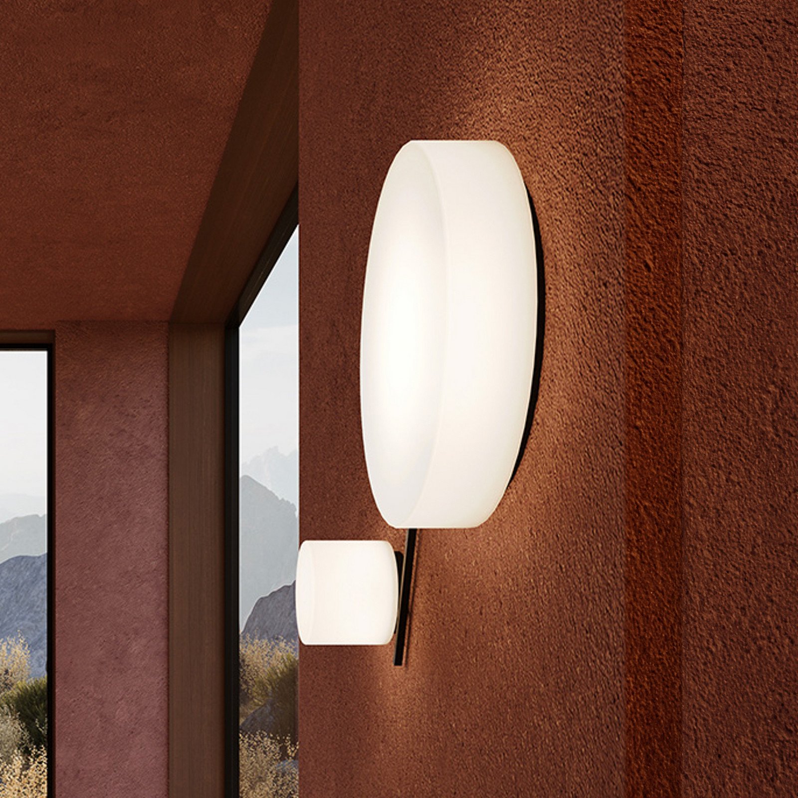 LEDS-C4 LED plafonieră Spark Double lungime 67 cm CCT sticlă - Camera de zi / sufragerie - negru alb