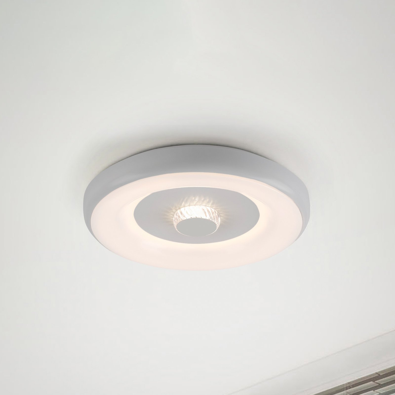 JUST LIGHT. LED ceiling light LOLAsmart Vertigo, white