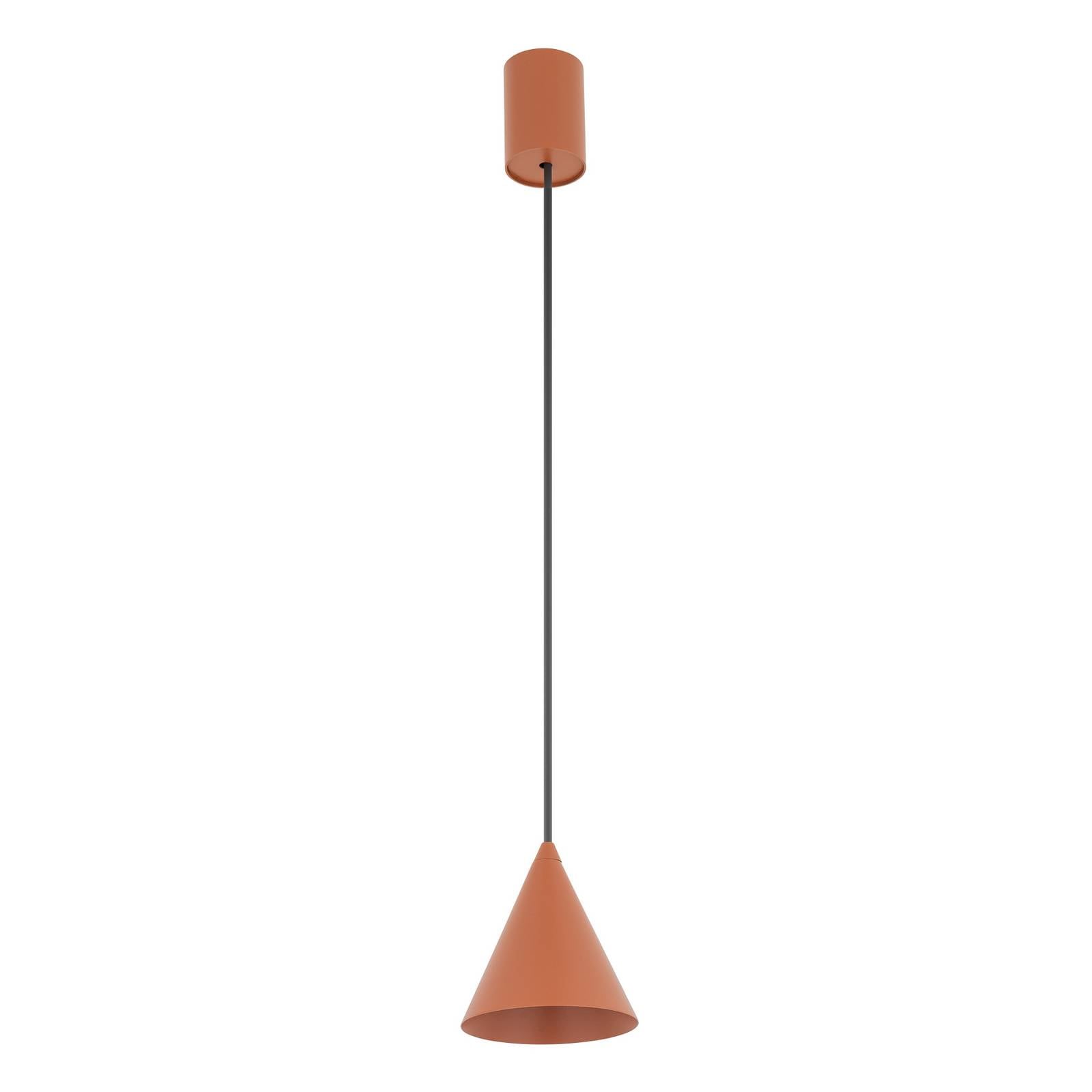 Hängeleuchte ZENITH, terracotta, Ø 11 cm, Metall, GU10