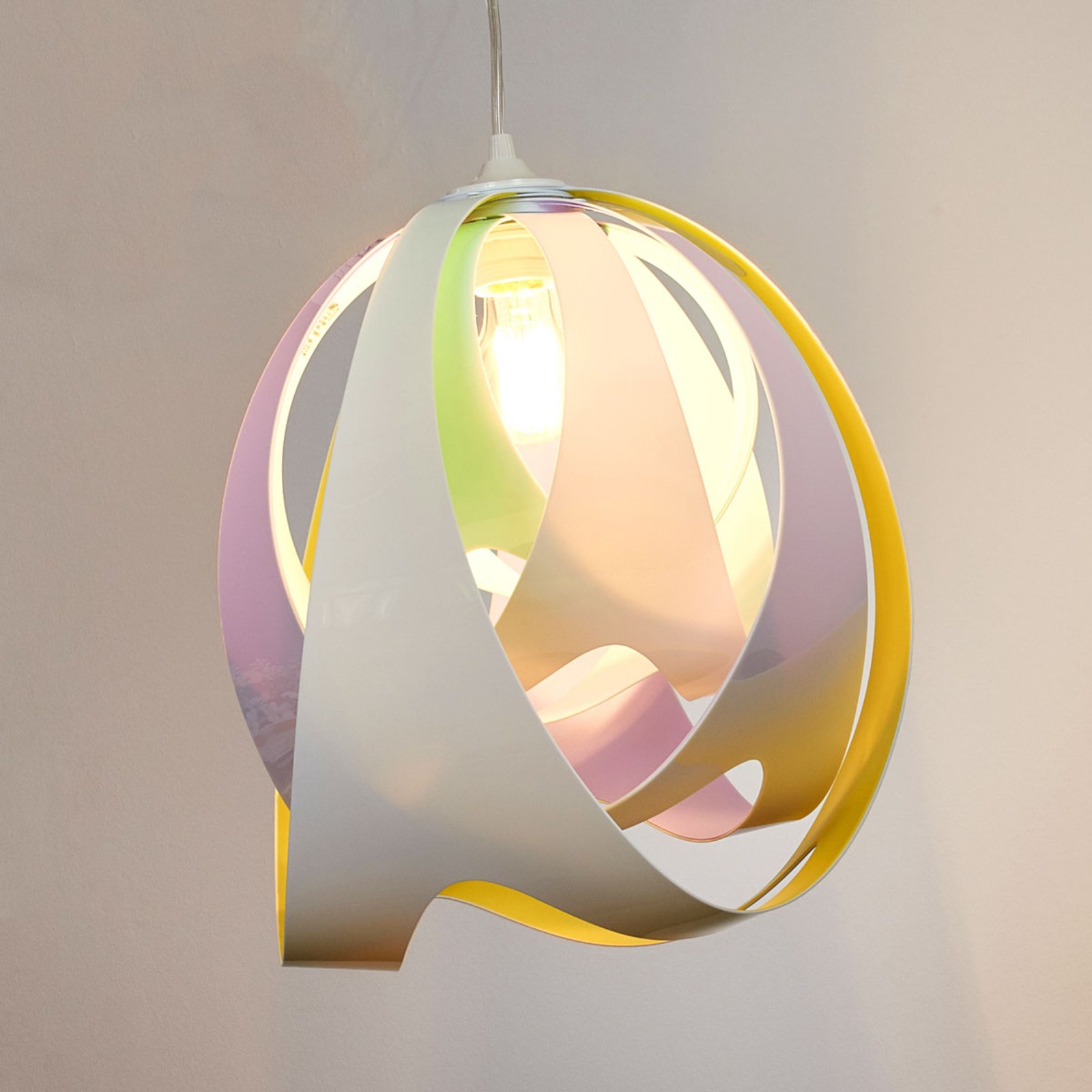 Slamp GOCCIA SUSPENSION Pendelleuchte Ø 30 H: 43 cm, weiß/multicolor GOC76SOS0000WM, EEK: A++