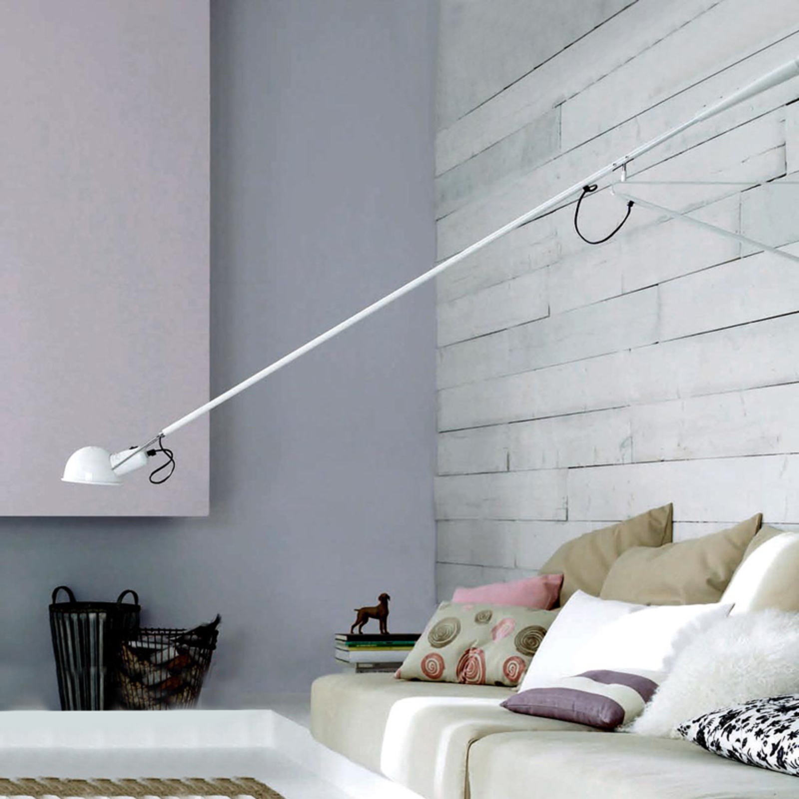 FLOS 265 Wandleuchte aus Stahl mit flexiblem Arm