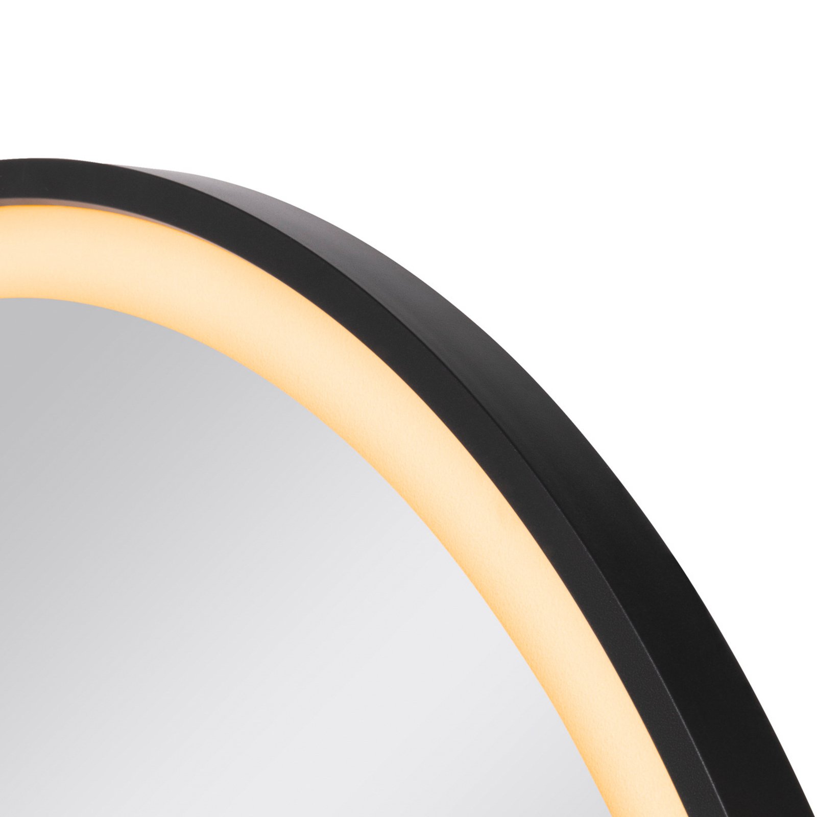 SLV Trukko LED sieninis veidrodis IP44 CCT juodas Ø 80cm