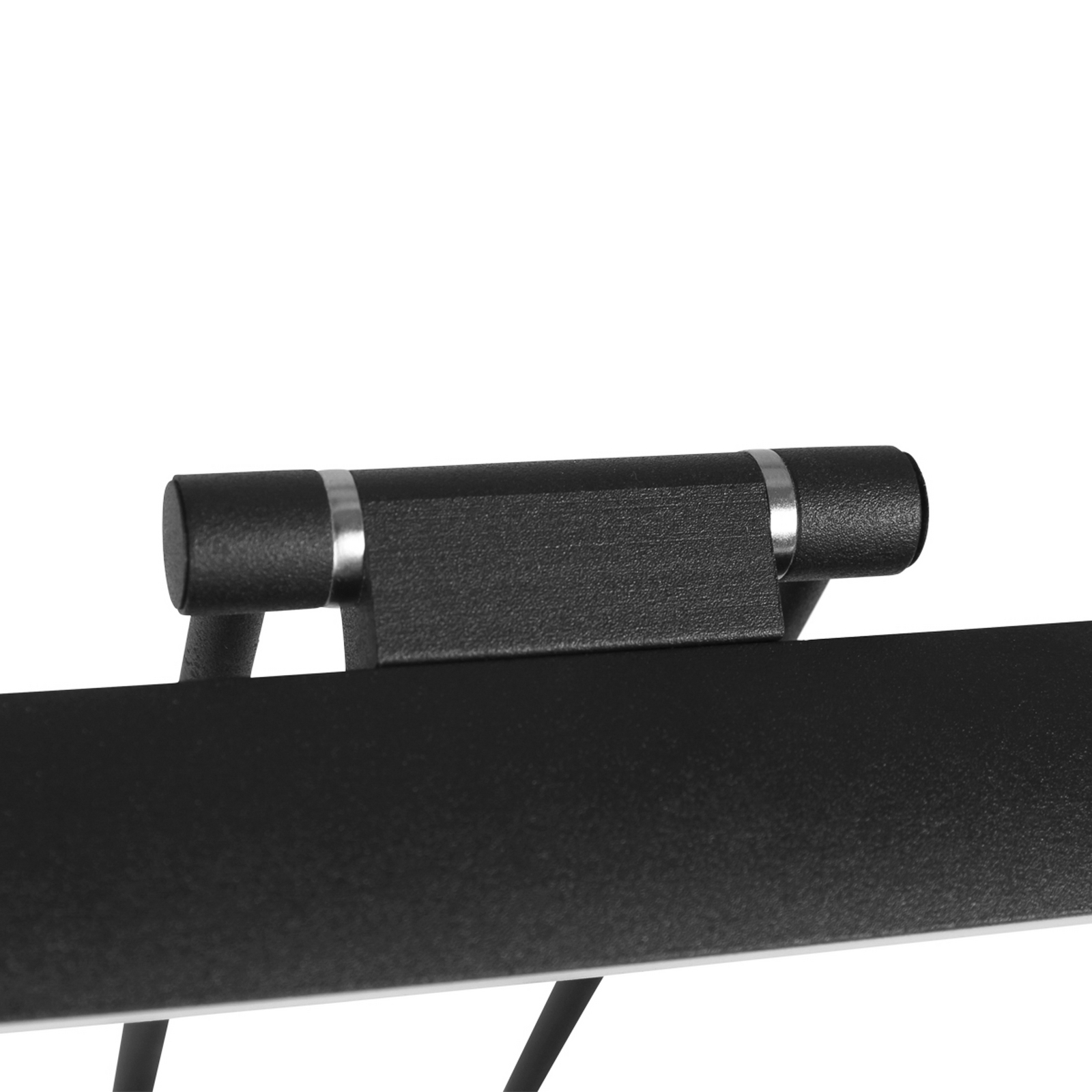 Φωτιστικό τοίχου LED Litho, μαύρο, μέταλλο, CCT, πλάτος 60 cm