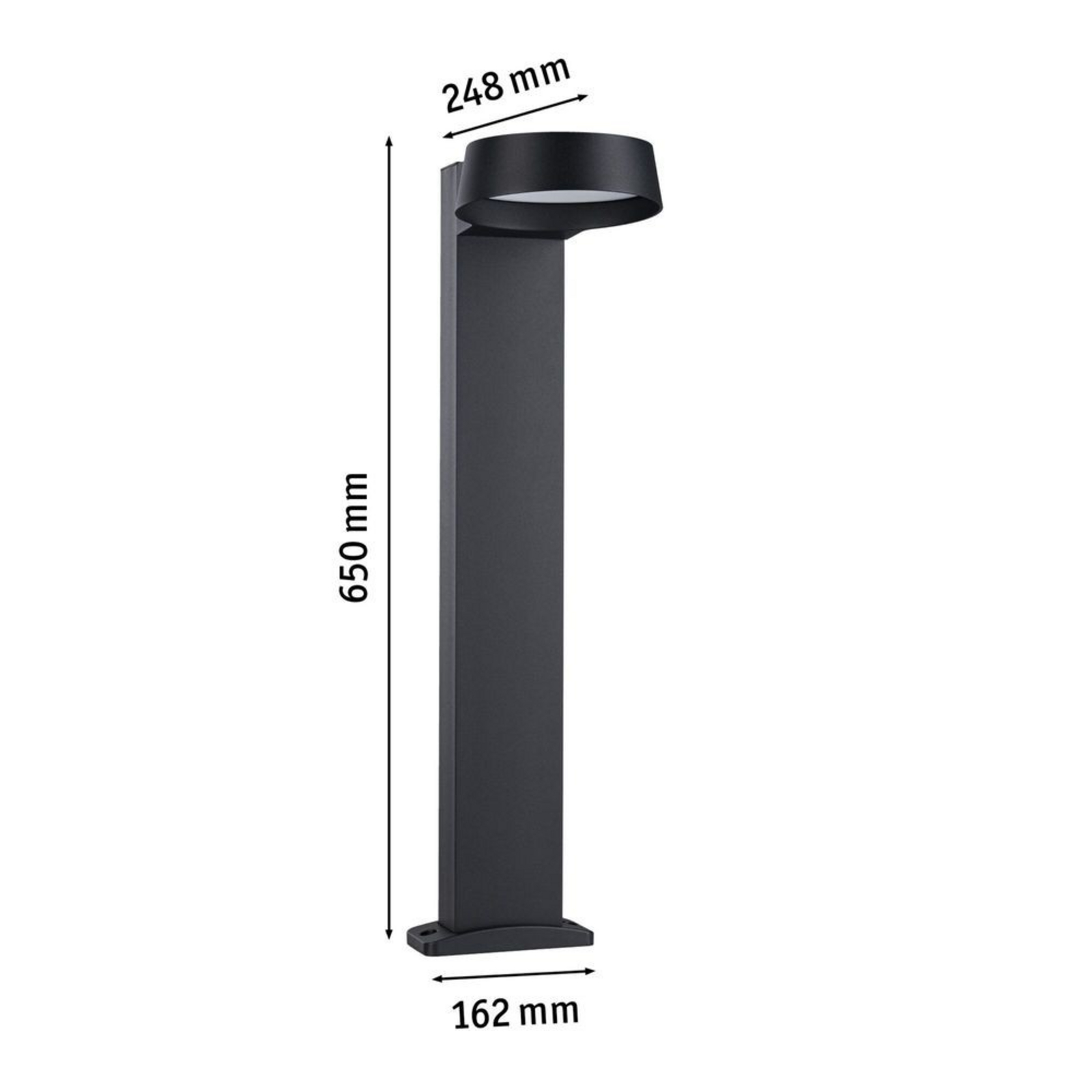 Capea Grand LED Außen Pollerleuchte IP44 Anthrazit - Paulmann