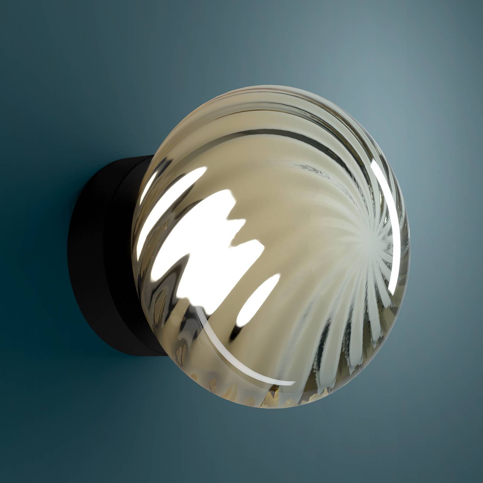 Applique murale LED Stars of Light Pantoja noir/ambre 18 cm CCT