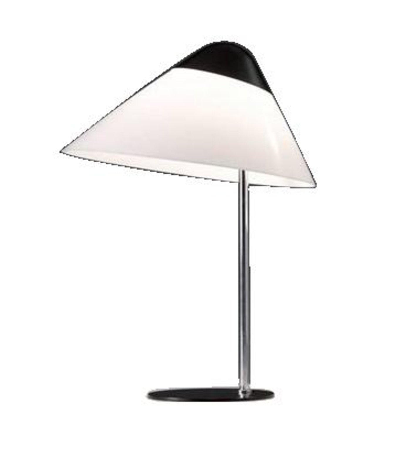 Opala Midi Table Lamp with Dimmer Black & Chrome - Pandul 