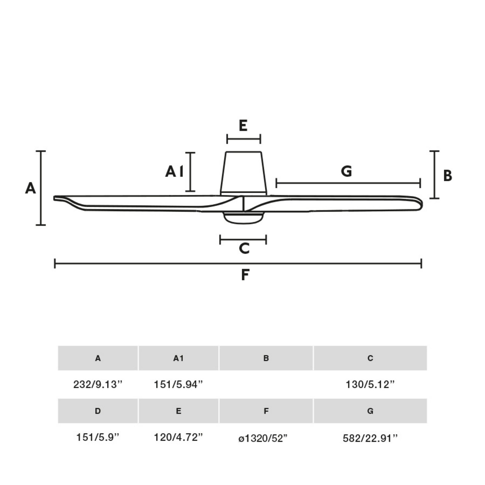 LED ventilátor Heywood L, fekete/fa színű, DC, csendes, CCT