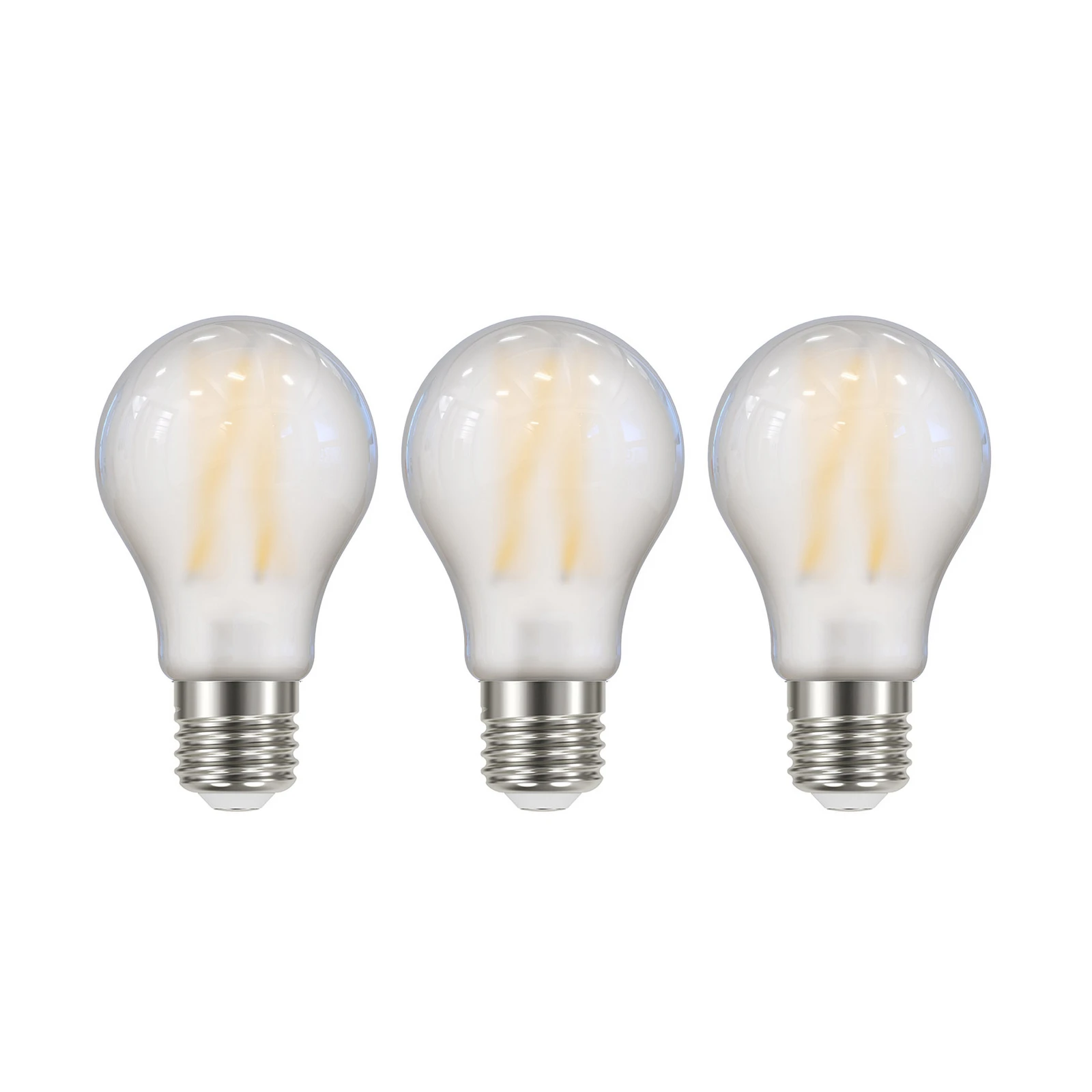 LED-Leuchtmittel Filament matt E27 A60 3,8W 2700K 806 lm 3er