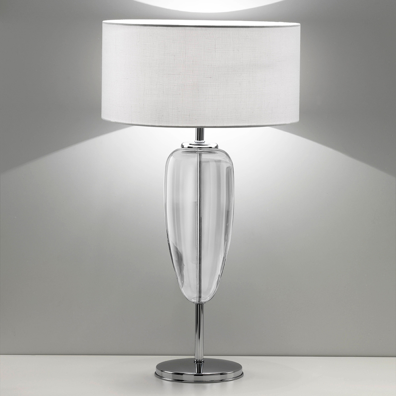 Tafellamp Ogiva 82 cm helder glaselement