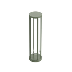 Bolardo FLOS In Vitro 2, 2.700 K, 60 cm, verde claro