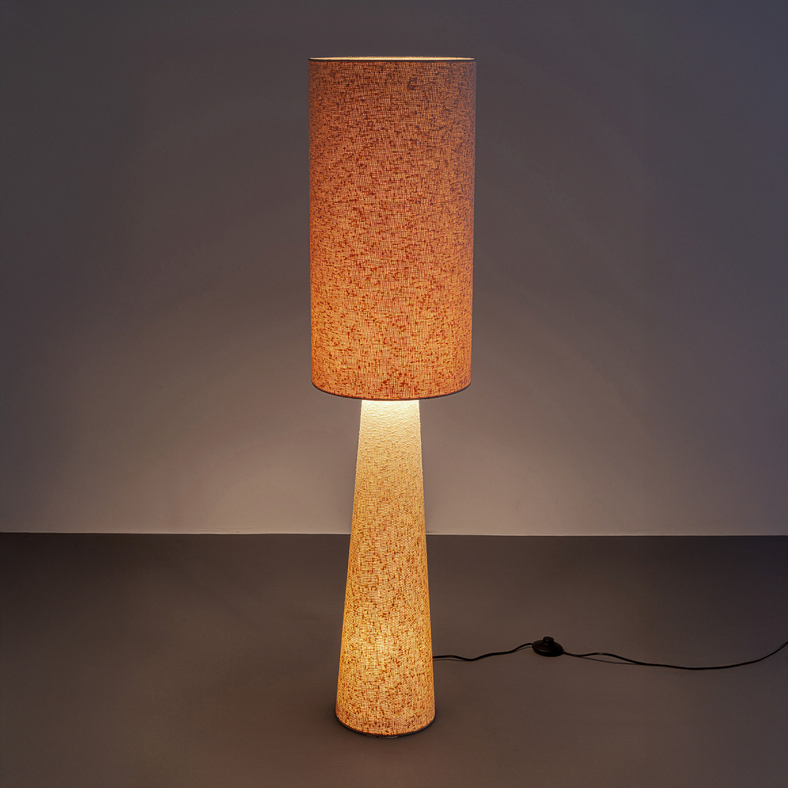 Lampe sur pied KARE Marleen, beige, lin, 130 cm, E27