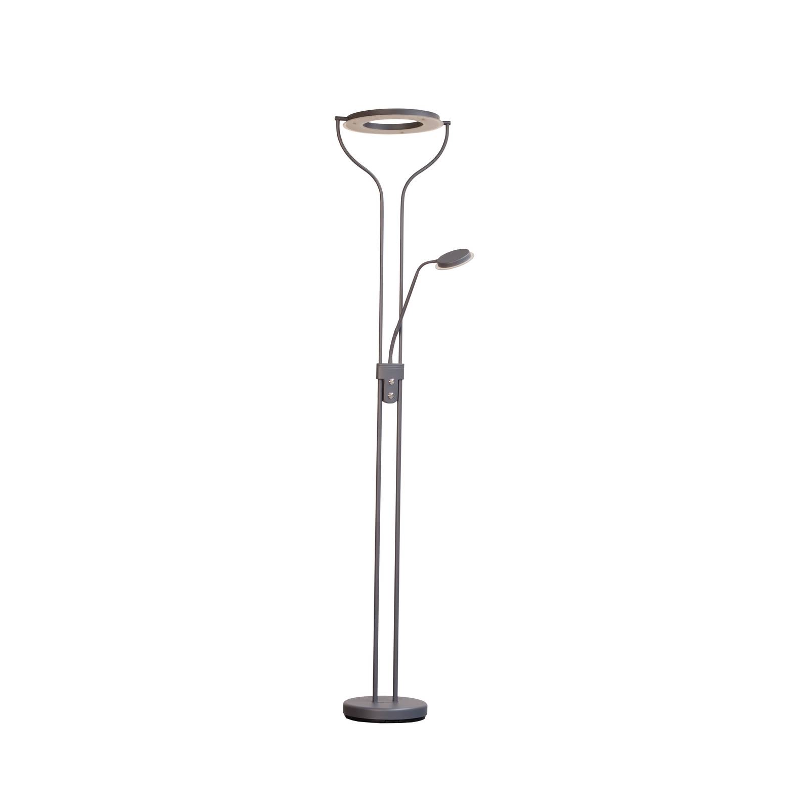 LED-Stehlampe Davos, sandgrau, Höhe 180 cm, 2-flg., CCT günstig online kaufen