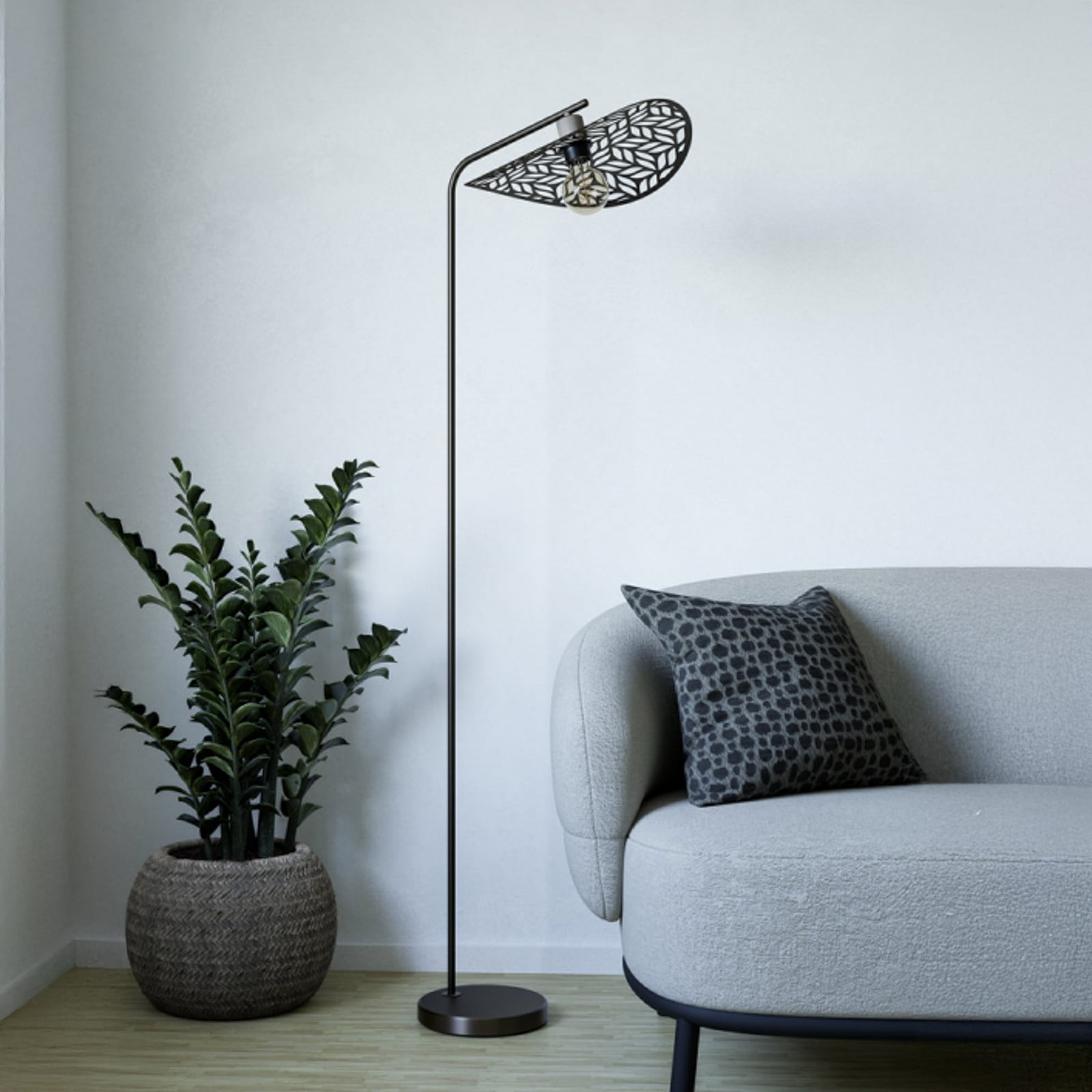 Lampadaire EGLO SWABY, couleur bronze, hauteur 160 cm, métal, E27 Lampadaire EGLO SWABY, couleur bronze, hauteur 160 cm, métal, E27