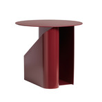 Table basse Sentrum, rouge foncé, métal, Ø 40 cm - Woud