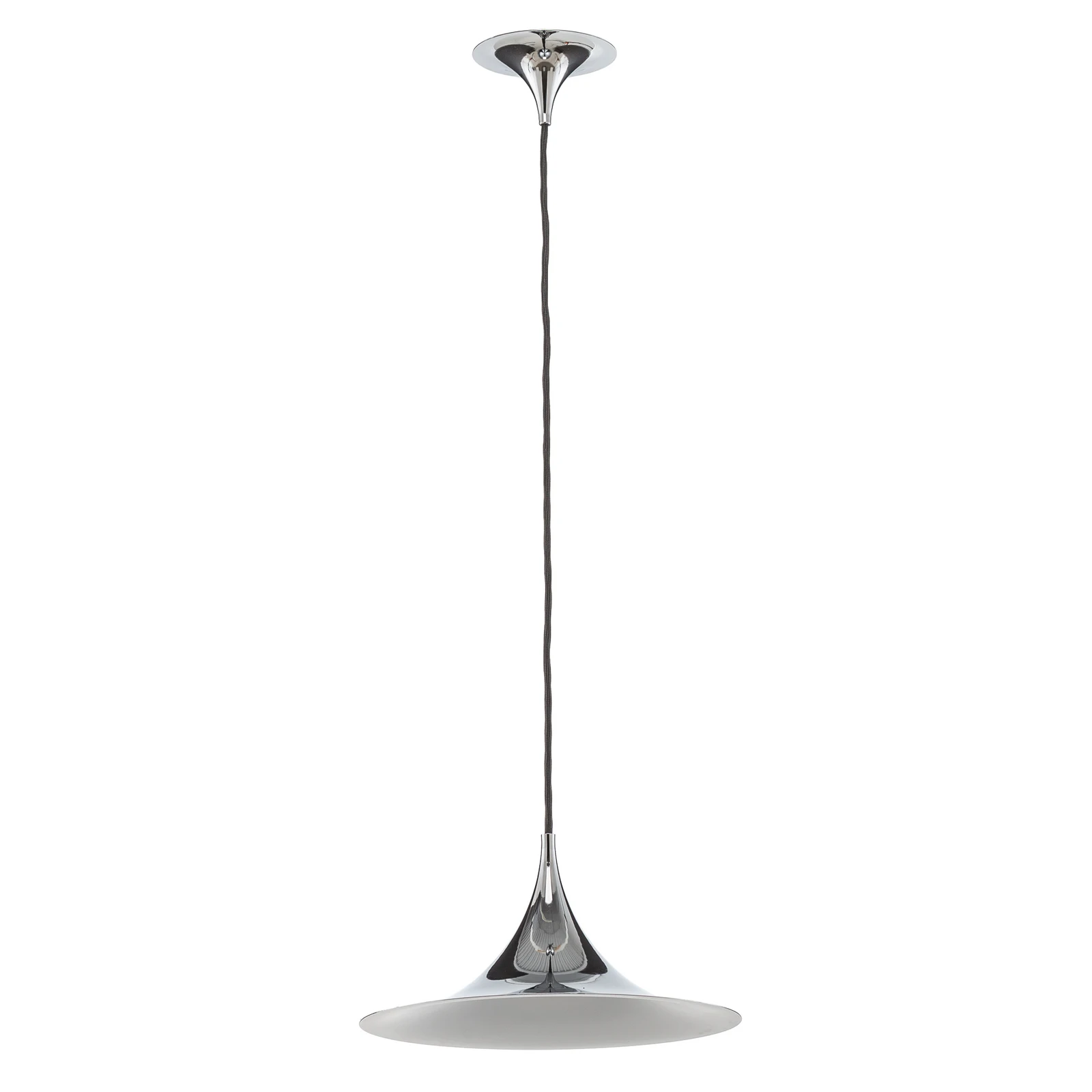 GUBI Semi függesztéklámpa, Ø 30 cm, króm, króm