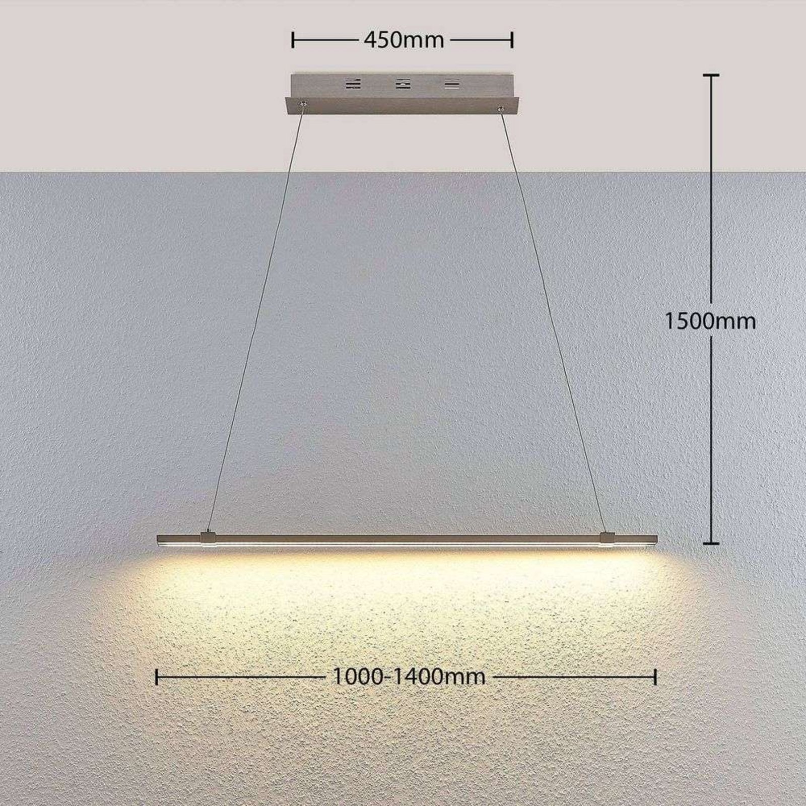 Tymon LED Visilica nikal - Lucande