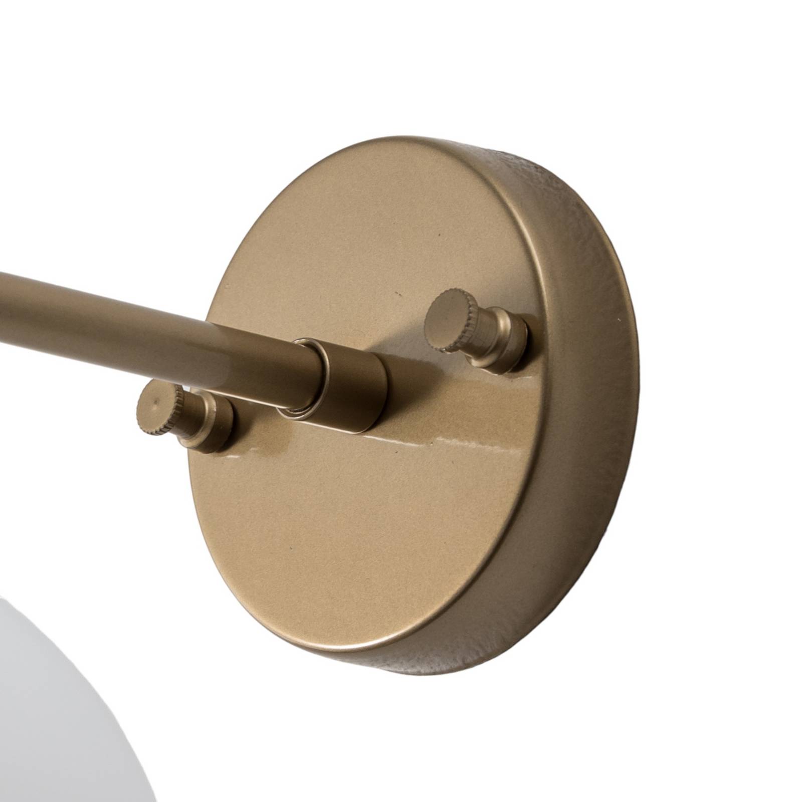 Kinkiet Roe, złoty, szkło, wysokość 24 cm, E14