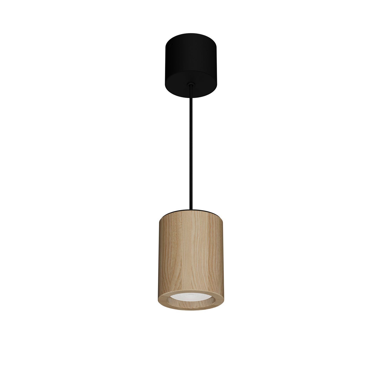 LTS Timba LED-Hängeleuchte mit Holzkorpus, rund