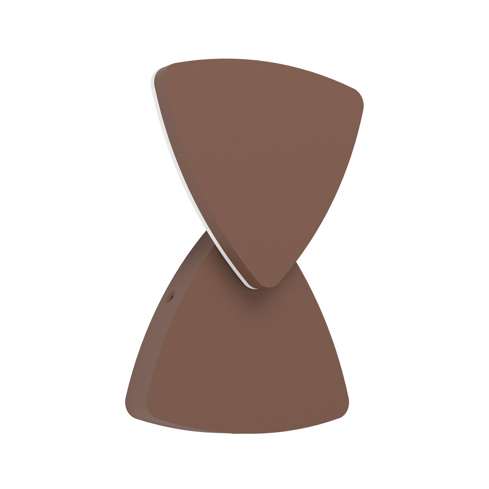 LED-Außenwandlampe Pedersano rostfarben Breite 14 cm Dreieck