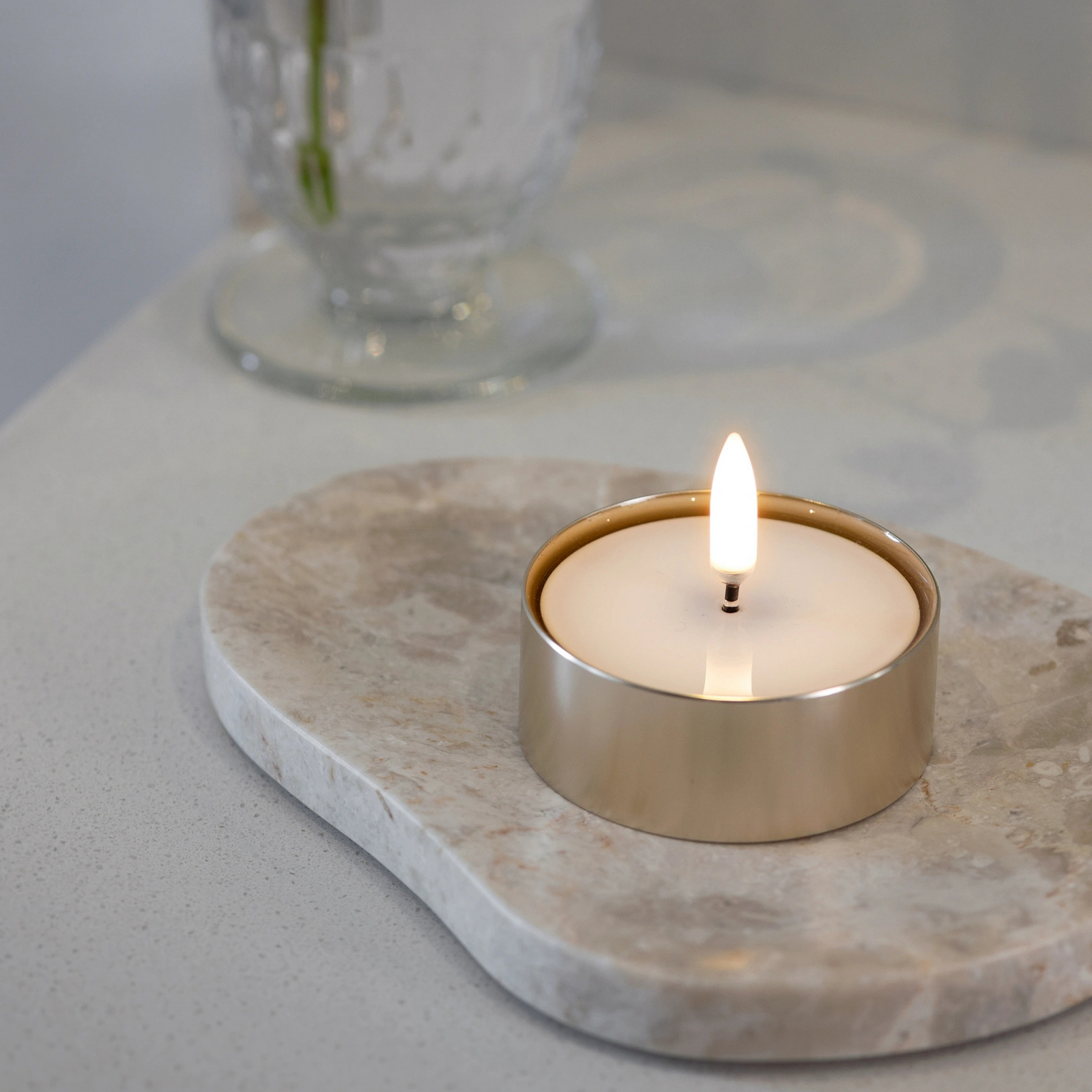 MELTED MAXI LED-blockljus, 2-pack, mässing - Uyuni Lighting MELTED MAXI LED-blockljus, 2-pack, mässing - Uyuni Lighting