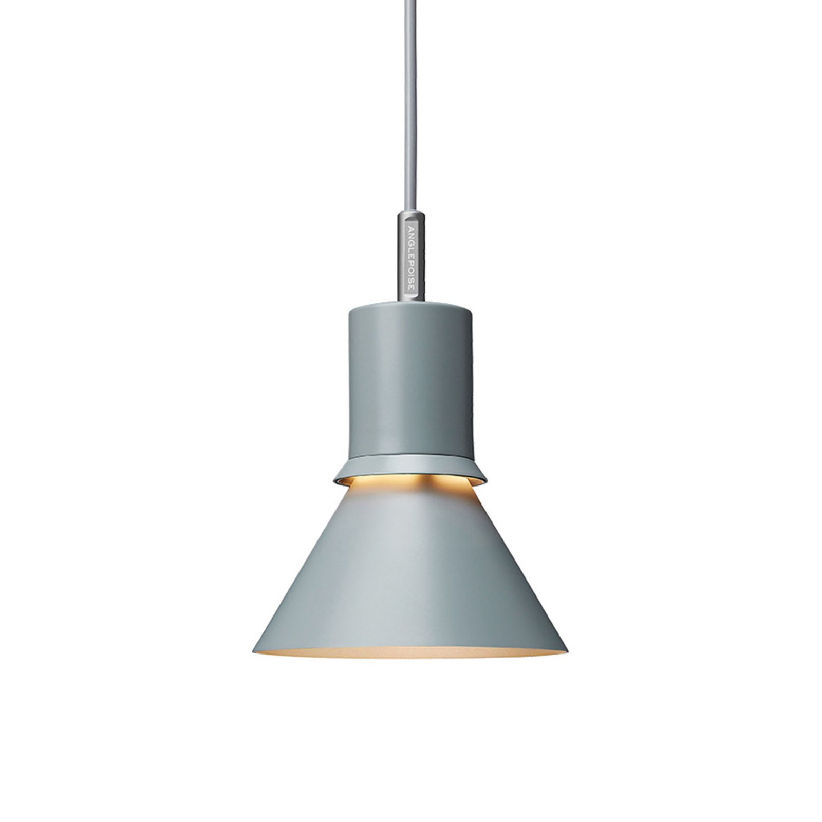 Anglepoise Type 80 hanging light, mist grey, for Living / Dining Room, aluminium, E27, 6 W, energy efficiency: A+, H: 20.6 cm