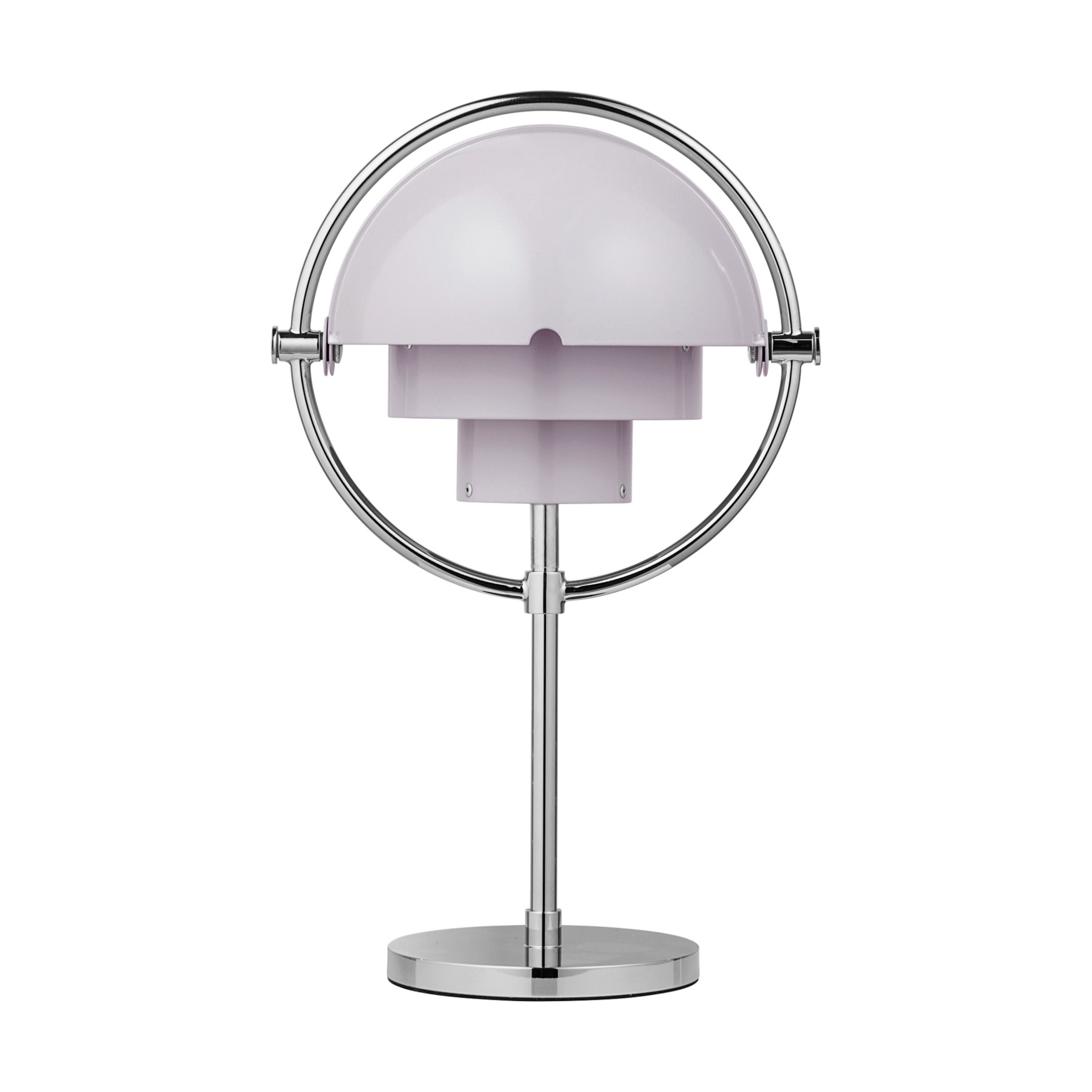 Multi-Lite Portable Tischlampe, chrom/lila, 30 cm - GUBI