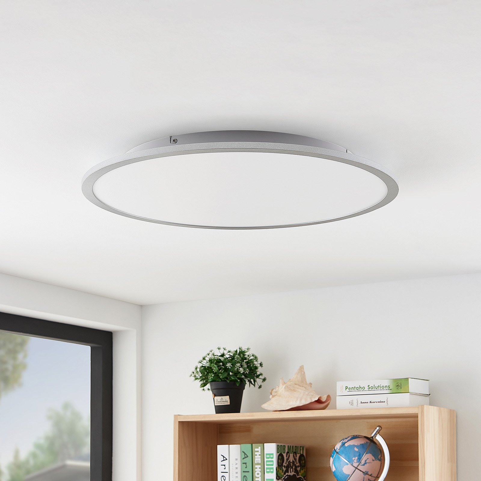 Narima LED Plafonnier 4.000K Ø60 White/Silver - Lindby