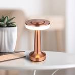 Chloey LED-es újratölthető asztali lámpa, réz színű, magasság 20 cm, CCT