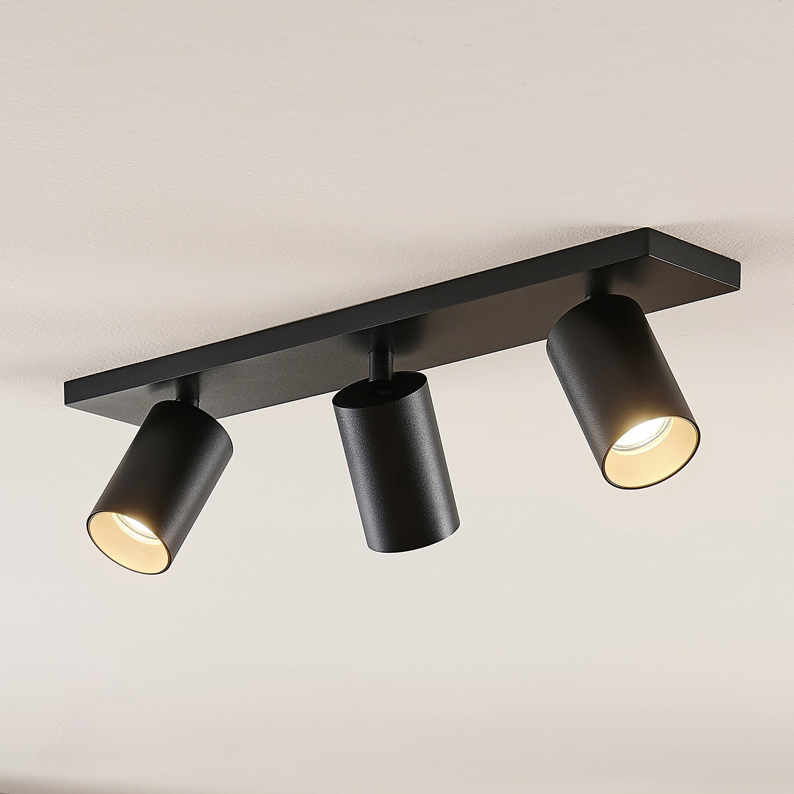 Brinja 3 Ceiling Lamp Black/Gold - Arcchio