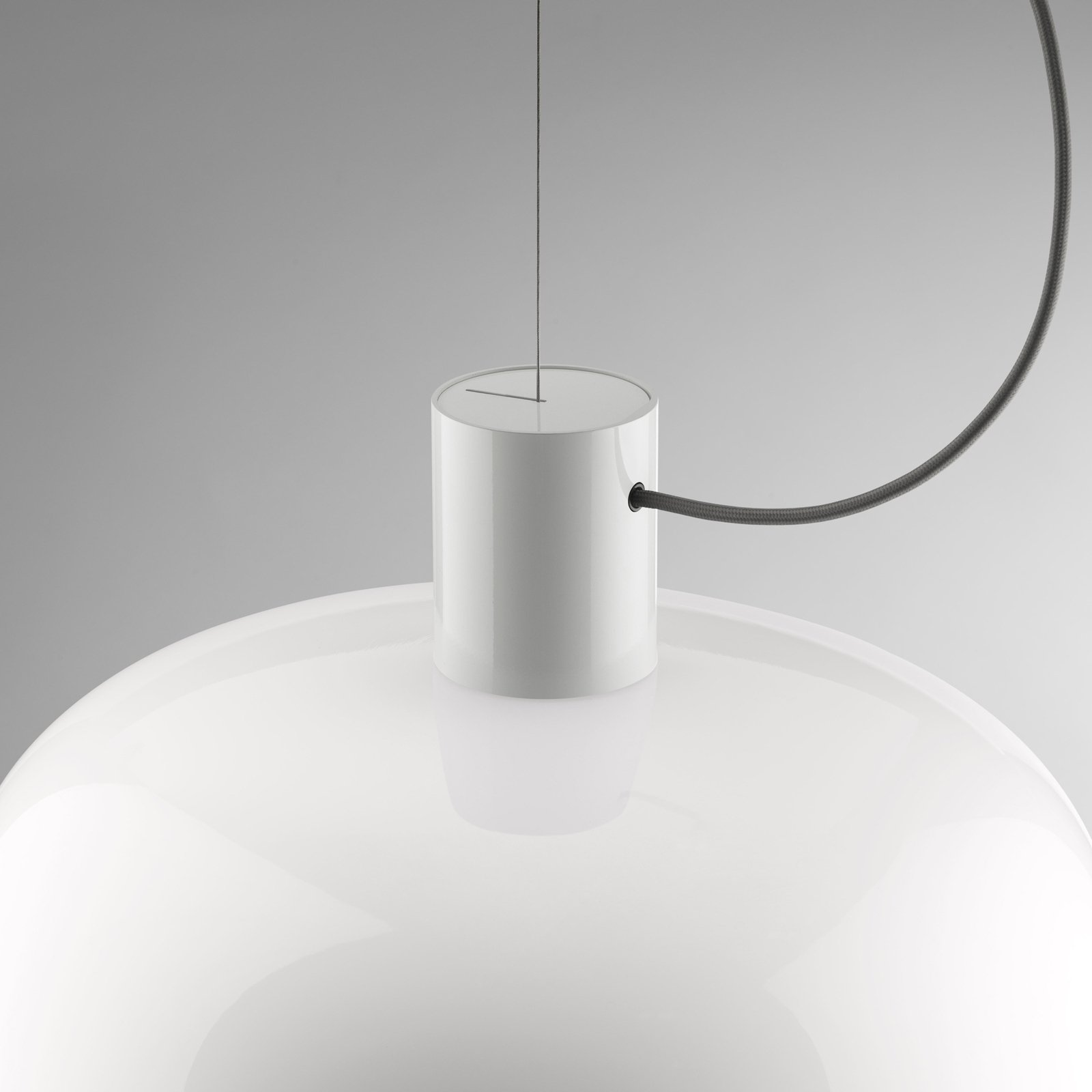 FLOS Bellhop Glass S2 pendant light, white, Ø 45 cm, glass, E27