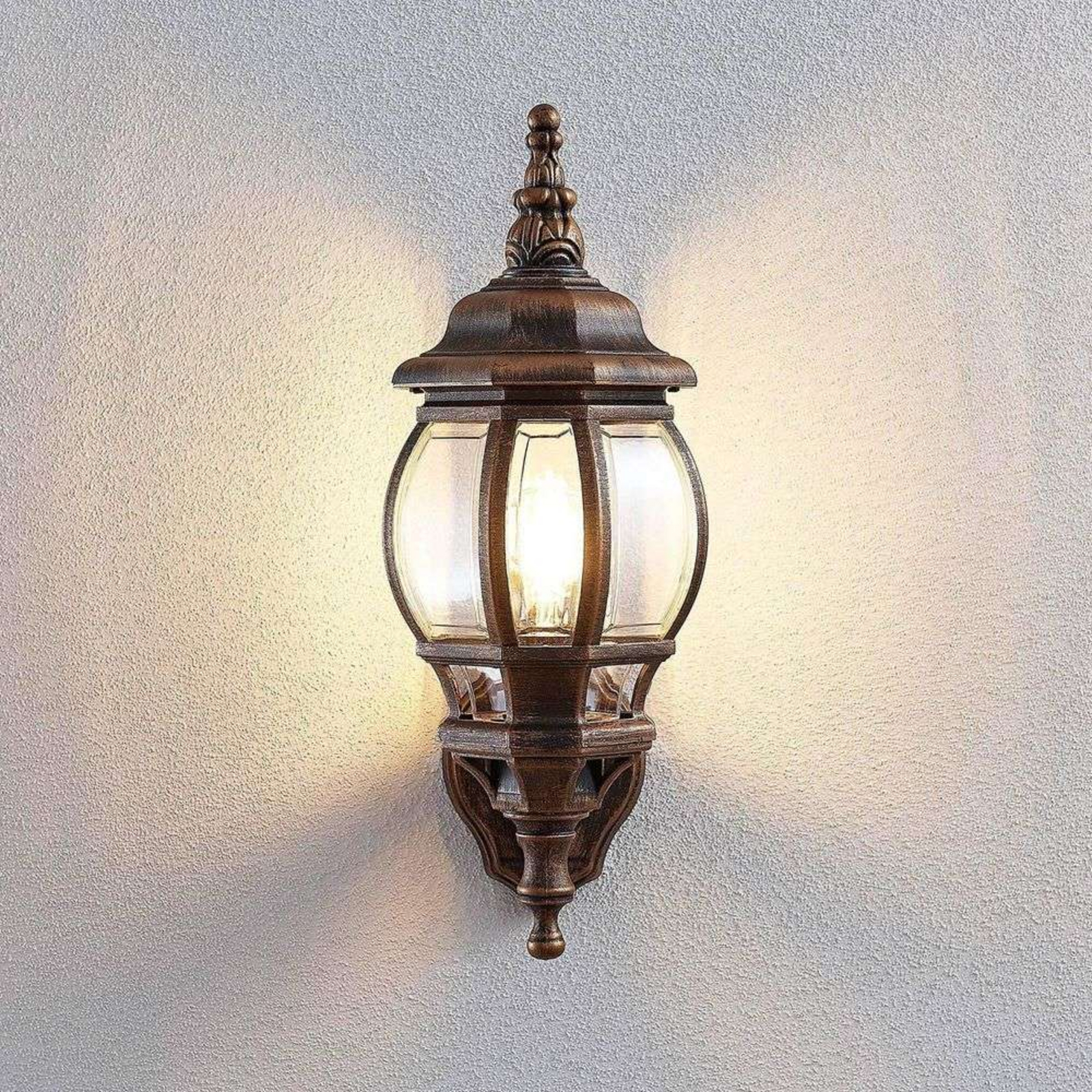 Nadesha Outdoor Wall Lamp Brushed Gold - Lindby