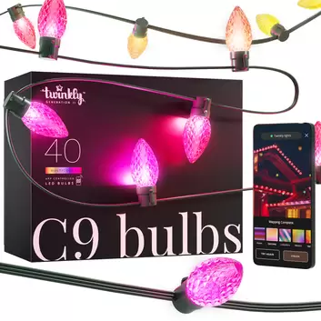 Twinkly - lumières de sapin de Noël intelligentes - 32 m - 400 lumières LED  colorées (RGB) - avec application mobile, minuterie et variateur de lumière  Idéal pour un sapin de Noël de 200-250 cm