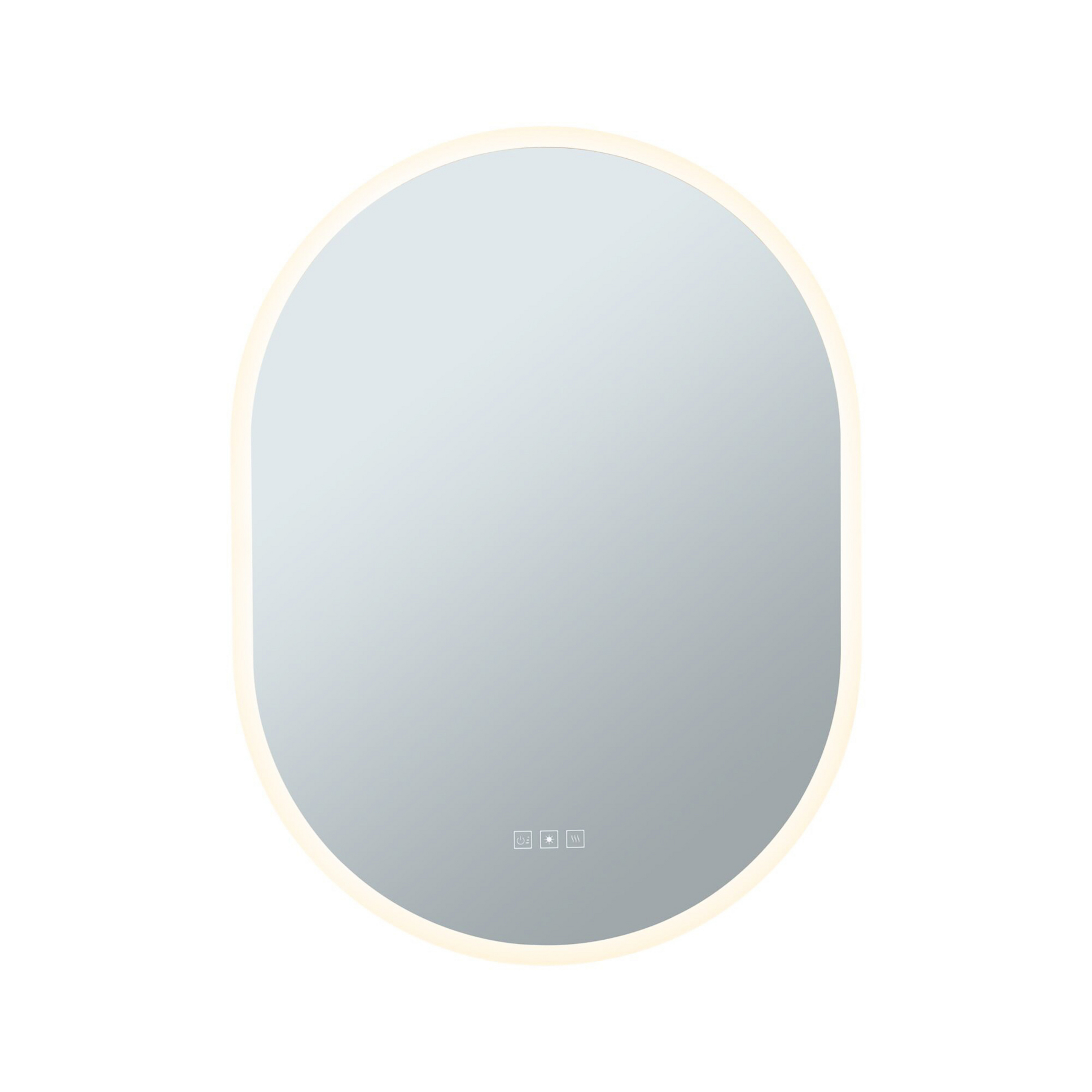 Mirra LED Illuminated Miroir IP44 Dim. Oval Mirror/White - Paulmann