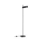 Paulmann LED floor lamp Jagun, anthracite, felt, 3-step dimmable