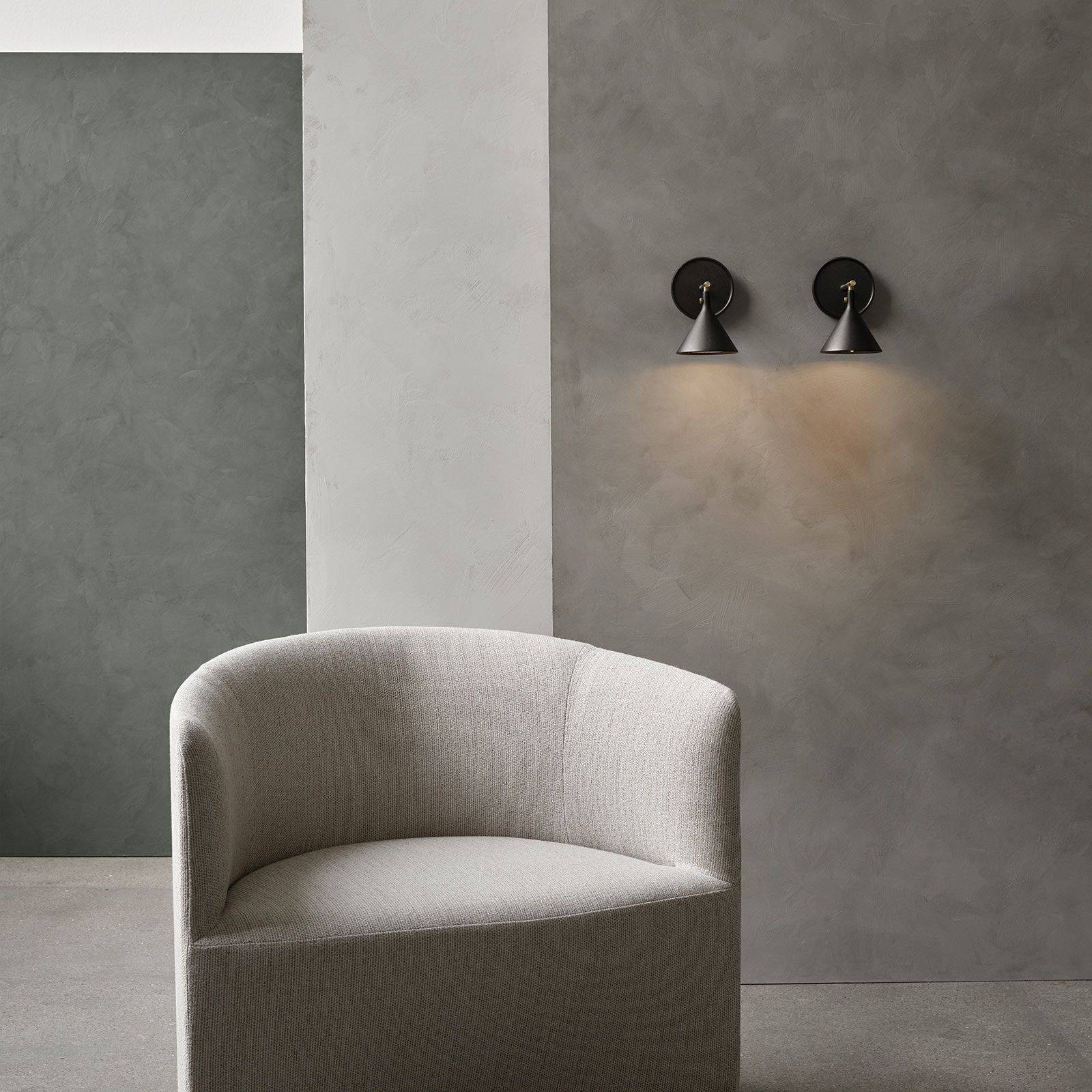  Audo Copenhagen Audo Led-wandleuchte Cast Sconce, Schwarz, Ip44, Dimmer 