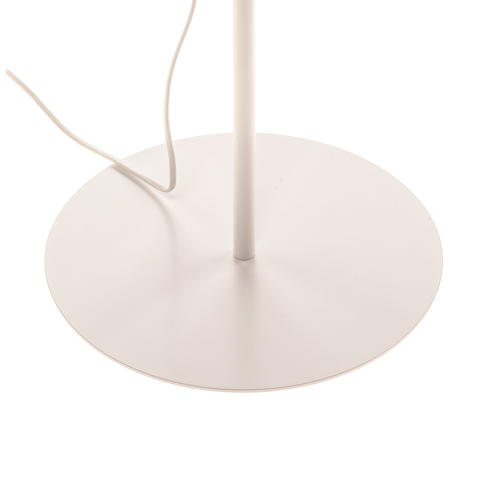 Gulvlampe Roller, hvitt/gull, høyde 145 cm