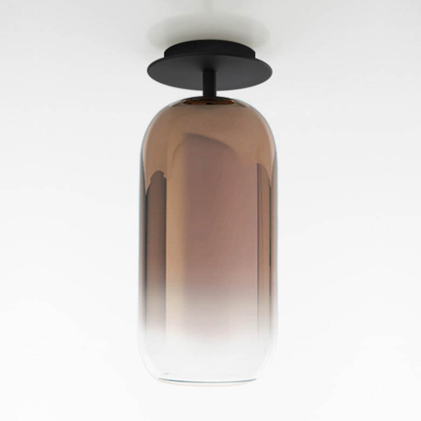 Artemide Gople ceiling lamp with glass shade