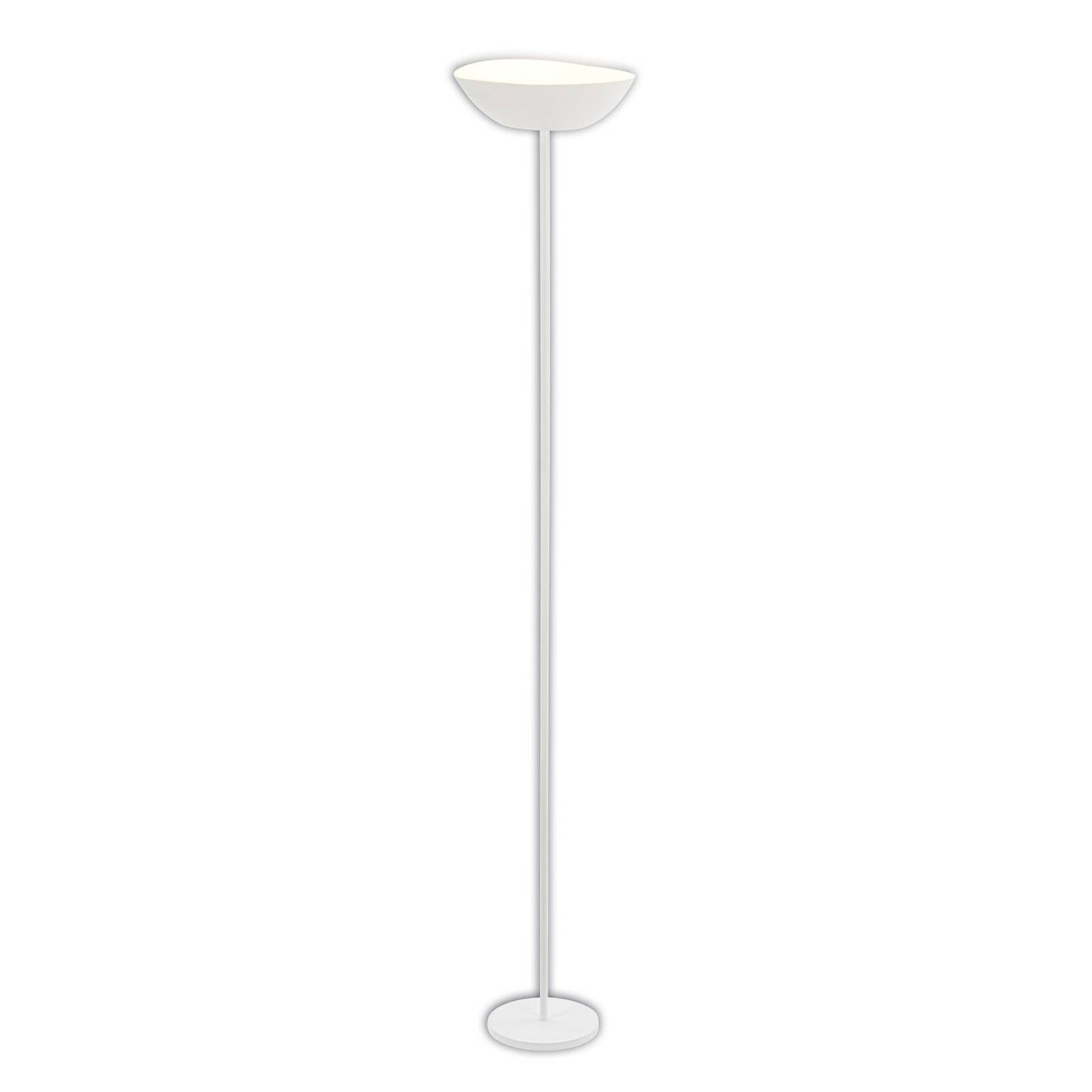 LED-Akku-Stehleuchte Estate, weiß, Touchdimmer, USB-Kabel