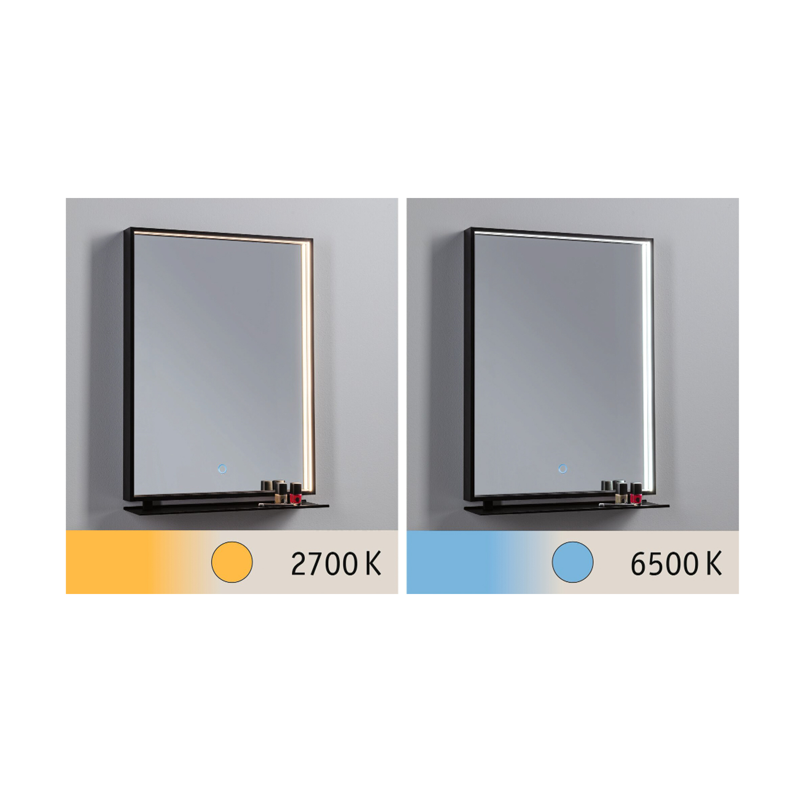 Paulmann Miro LED wall mirror CCT 62x45 backlight
