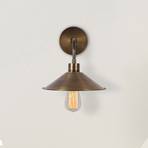 Berceste N-664 wall light, gold antique, iron, Ø 24 cm