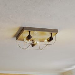 Lampa sufitowa Envostar Neptuna, kwadratowa, 3-punktowa.