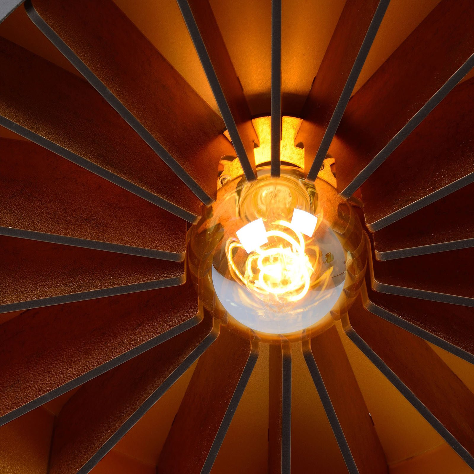 Deckenlampe Zidane in Schwarz/Gold