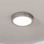 Painel LED de superfície Fueva 5 IP20 830 níquel Ø16cm